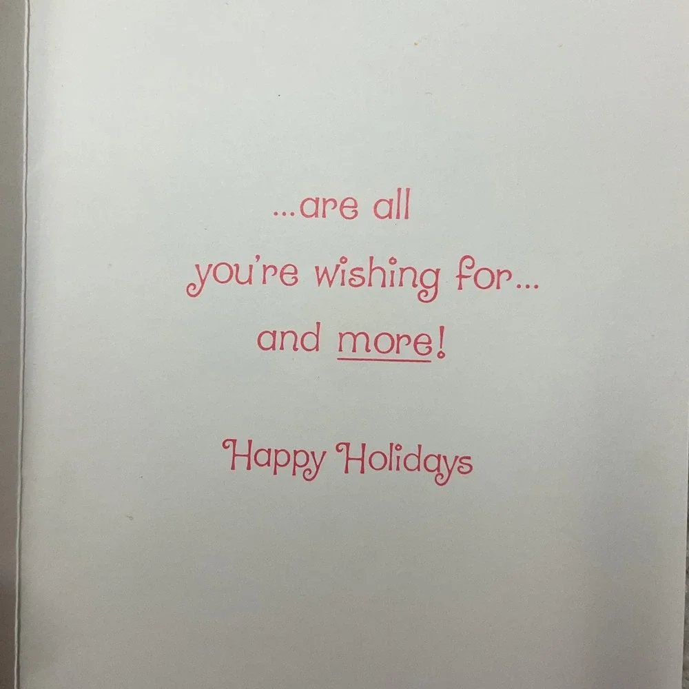 Strawberry Shortcake 1981 Happy Holidays Christmas Greeting Card Fireplace OS